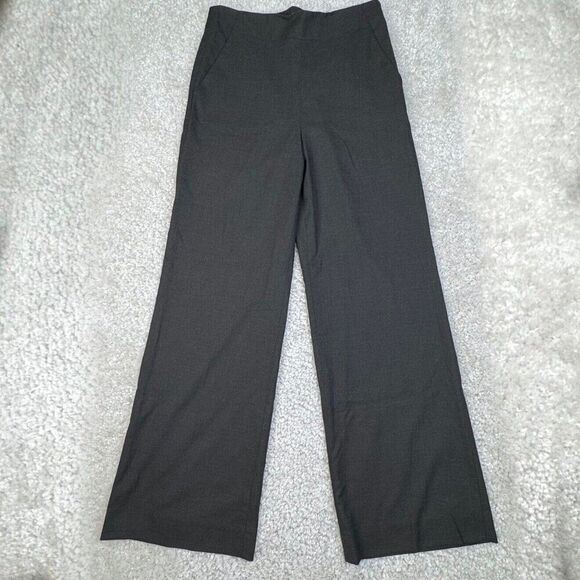 Antonio Melani High Waisted Wide Leg Trouser Pants Charcoal Gray - Picture 1 of 8
